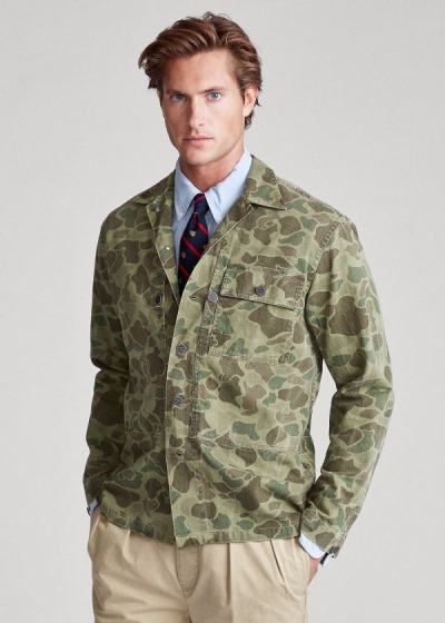 Polo Ralph Lauren The Classic Fit Camo Arbejdsskjorter Herre Danmark (MHZOT4096)